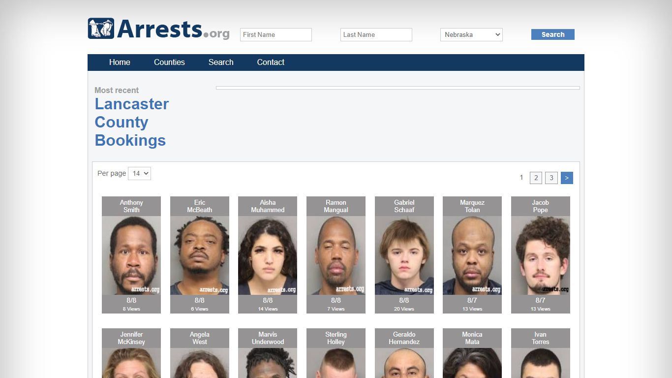 Lancaster County Arrests and Inmate Search