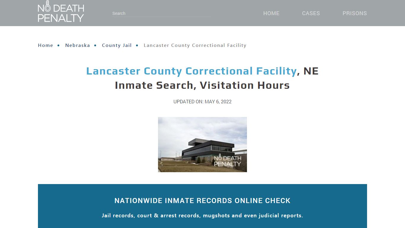 Lancaster County Correctional Facility, NE Inmate Search ...